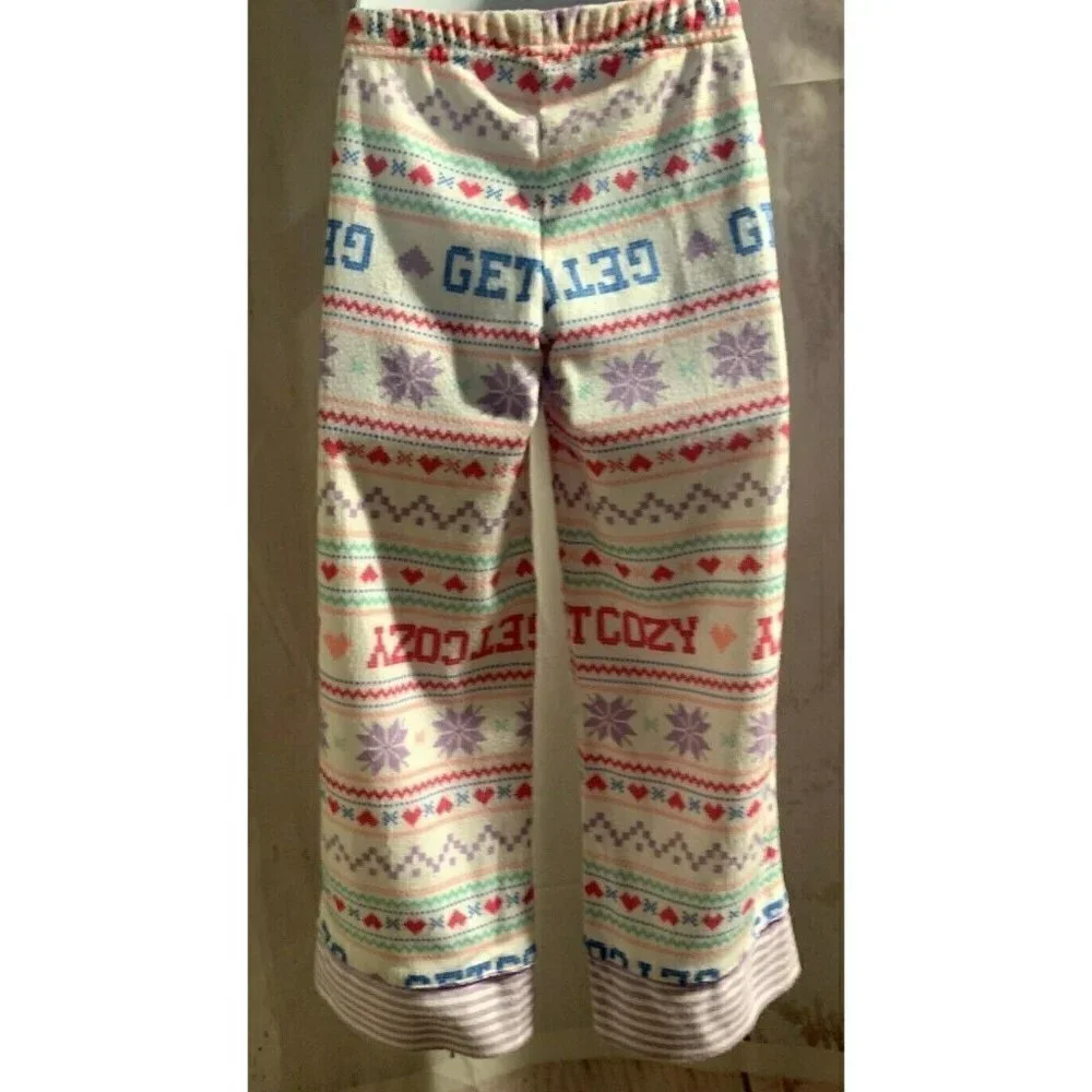 SO Girls Micro Fleece Pajama Pants Size 4 Multicolor